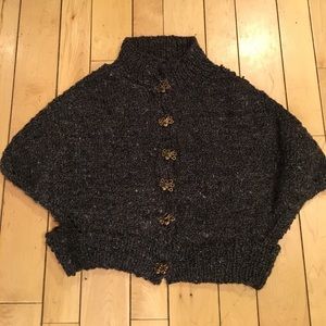 Handmade knit ragg cape